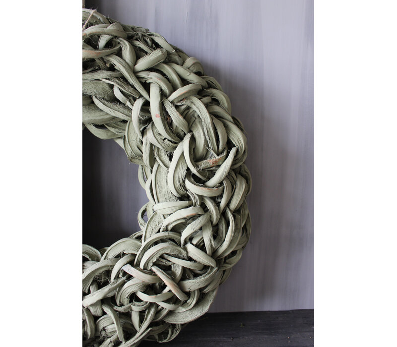 Krans coco slice Old green 55cm