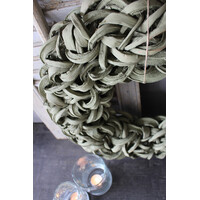 Krans coco slice Old green 55cm