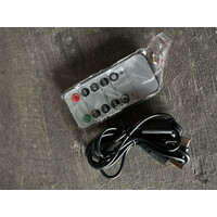 Oplaadbare led kaars in glas set van 3 - Grey smoke