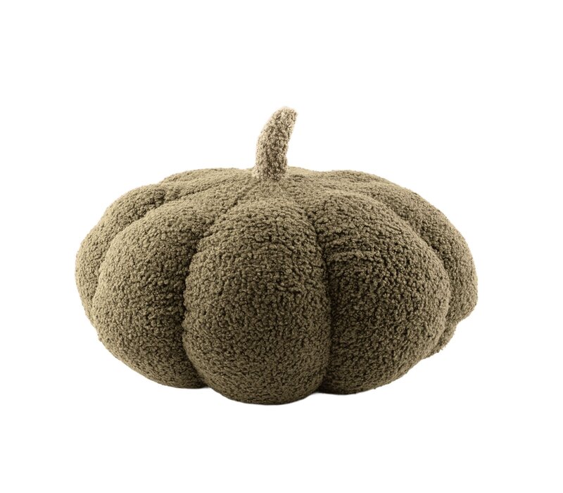 Kussen teddy Pumpkin Olive green 30cm