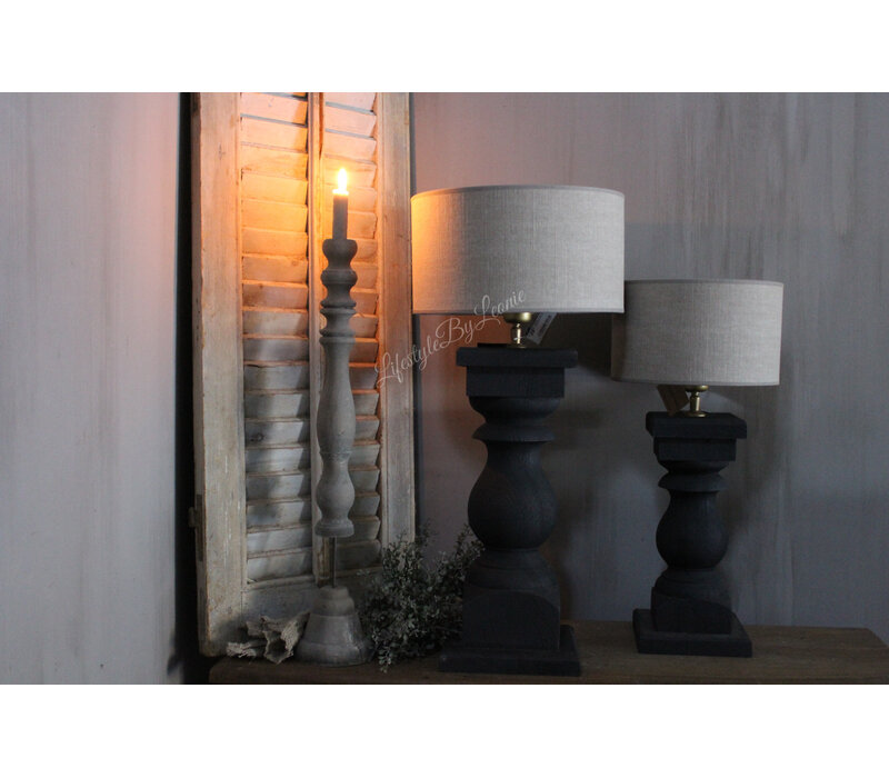 Baluster lampvoet Black 56cm