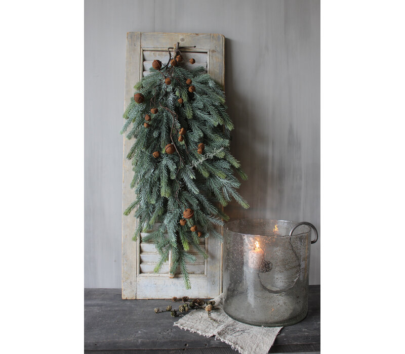 Namaak real touch blauwspar toef Grey/green 85cm