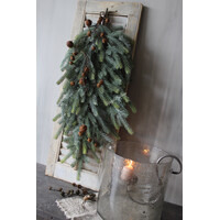 Namaak real touch blauwspar toef Grey/green 85cm
