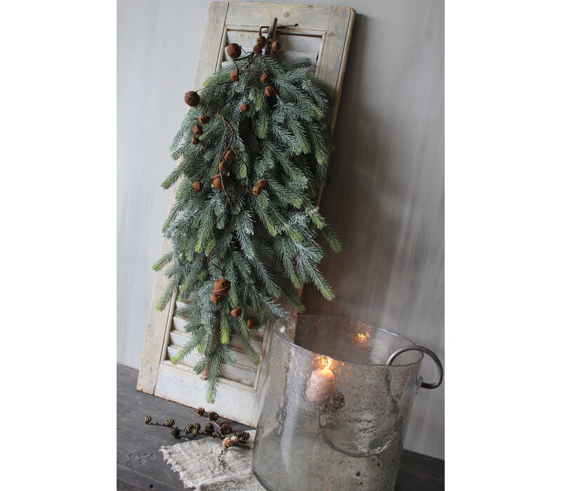 Namaak real touch blauwspar toef Grey/green 85cm