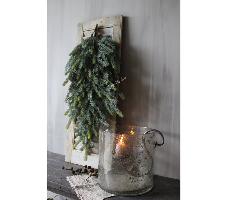 Namaak real touch blauwspar toef Grey/green 85cm