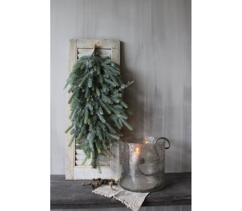 Namaak real touch blauwspar toef Grey/green 85cm