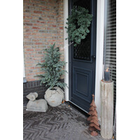 Namaak real touch blauwspar krans 70cm
