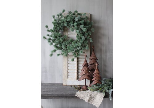 Namaak real touch Blauwspar krans 70 cm