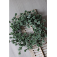 Namaak real touch blauwspar krans 70cm