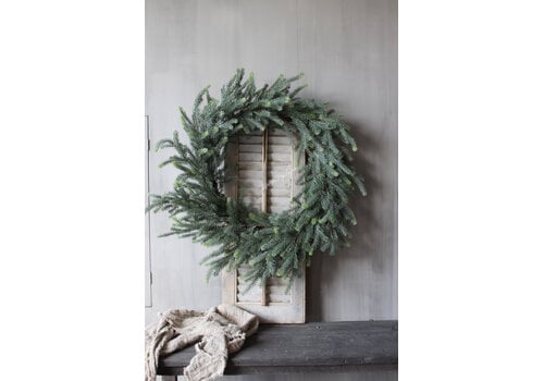 Namaak real touch blauwspar krans 90cm