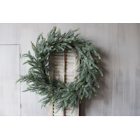 Namaak real touch blauwspar krans 90cm