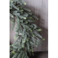 Namaak real touch blauwspar krans 90cm