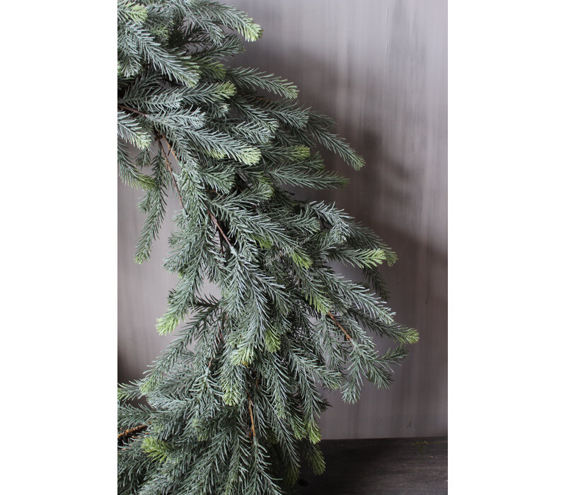 Namaak real touch blauwspar krans 90cm