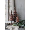 Roestige kerstboom op voet Rudolf 56cm