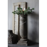 Namaak Cedar krans met windlicht 35 cm