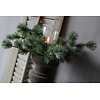 Namaak Cedar krans met windlicht 35 cm