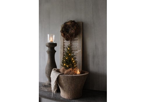 Namaak Cedar boompje green met LED licht 43 cm