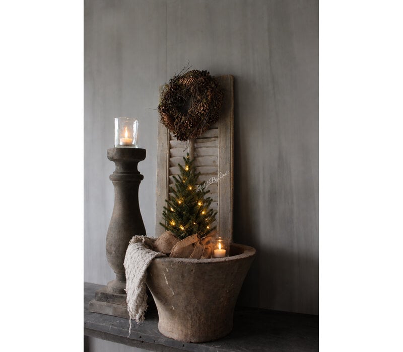 Namaak cedar boompje Green incl led licht 43cmH