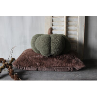Bont kussen Chocolat Brown 50x30cm
