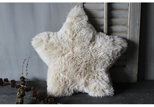 Fluffy ster kussen Beach sand 50 cm