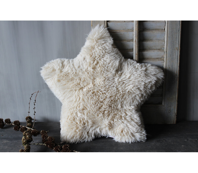 Fluffy ster kussen Beach sand 50cm