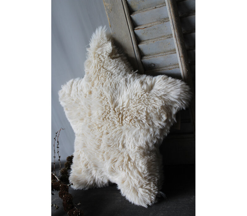 Fluffy ster kussen Beach sand 50cm