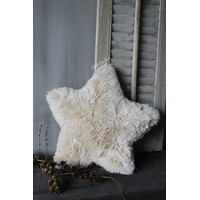Fluffy ster kussen Beach sand 50cm
