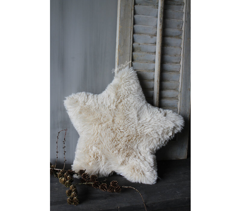 Fluffy ster kussen Beach sand 50cm