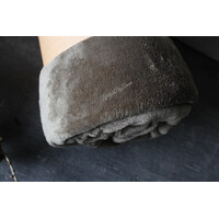 Fleece plaid Sydney Olive green 180x140cm