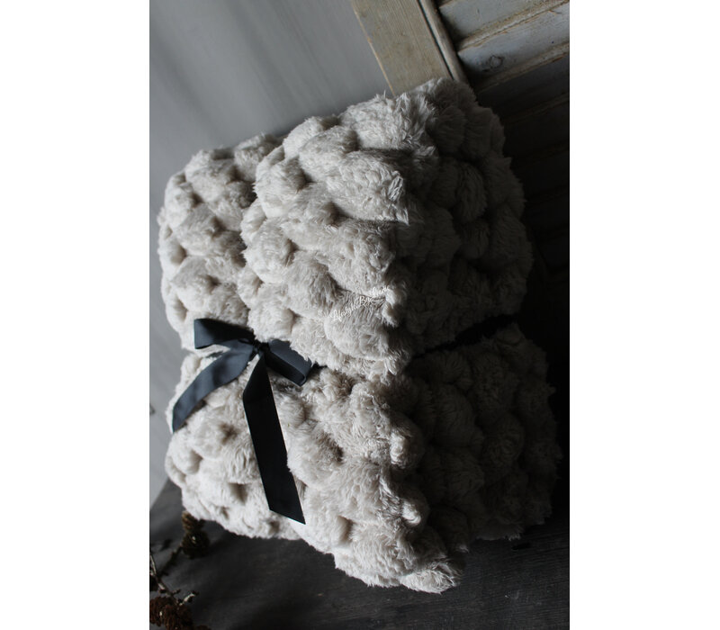 Fluffy plaid viv Pumice stone 200x150cm