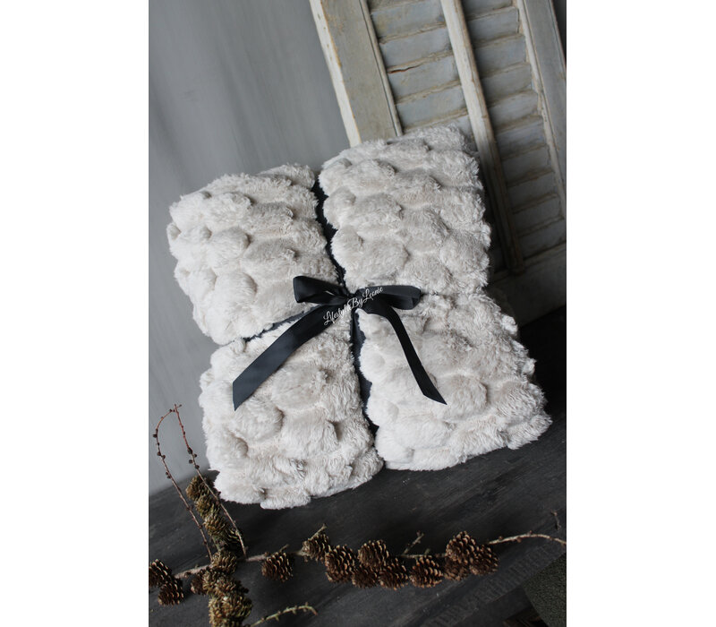 Fluffy plaid viv Pumice stone 200x150cm