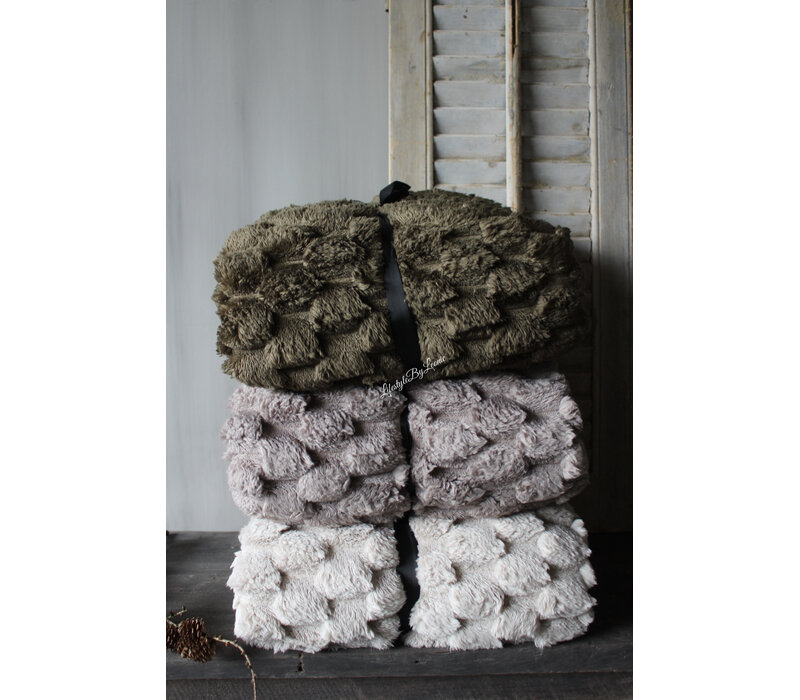 Fleece plaid viv Driftwood 200x150cm