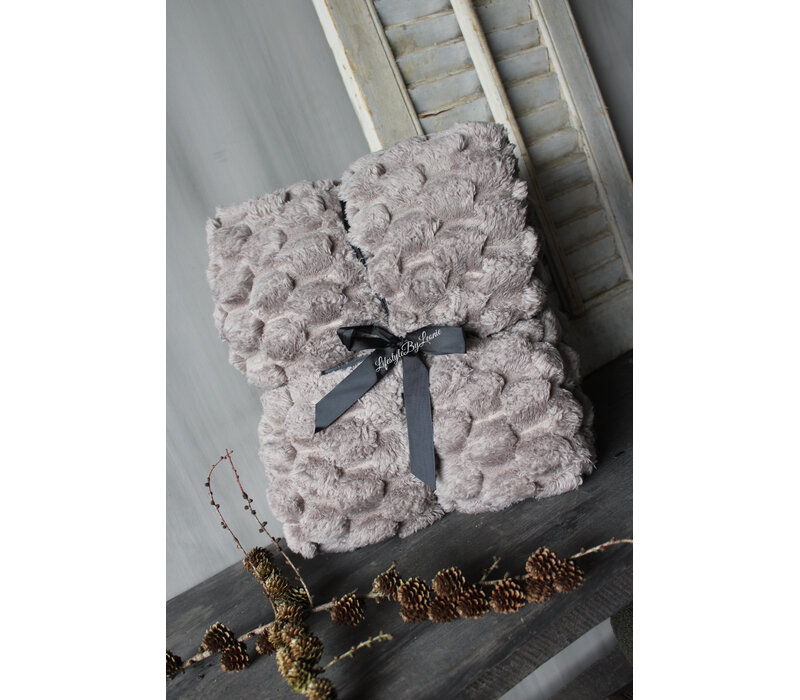 Fleece plaid viv Driftwood 200x150cm