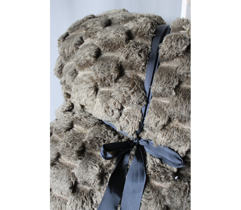 Fleece plaid viv Olive green 200x150cm