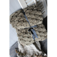 Fleece plaid viv Olive green 200x150cm