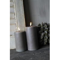 Wax LED kaars Mocca 15 x 7,5 cm