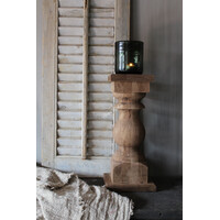 Dikke houten baluster kandelaar Almond 45 x 20 cm