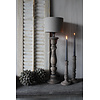 Hoge smalle baluster lampvoet Old brown 60cm