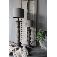 Hoge smalle baluster lampvoet Old brown 60cm