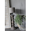 Hoge smalle baluster lampvoet Old brown 45cm
