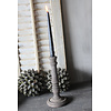 Houten dinerkaars kandelaar Old brown 25cm