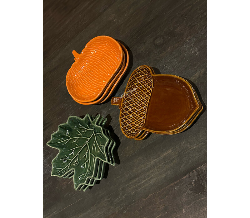 Porseleinen bonbonschaal Herfst 20 cm