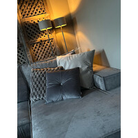 Velvet kussen Old flax 60 x 60 cm