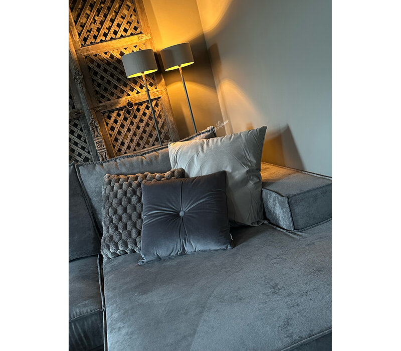Velvet kussen Old flax 60x60cm