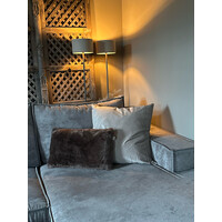 Velvet kussen Old flax 60x60cm