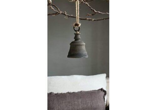 LUKSA LUKSA houten kerstklokje Antique Grey 13cm