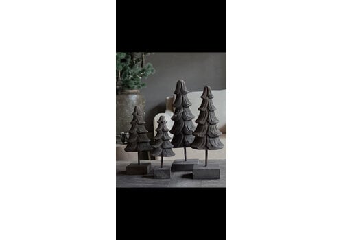 LUKSA LUKSA houten kerstboompje op voet 22cm