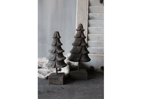 LUKSA LUKSA houten kerstboompje op voet 26cm