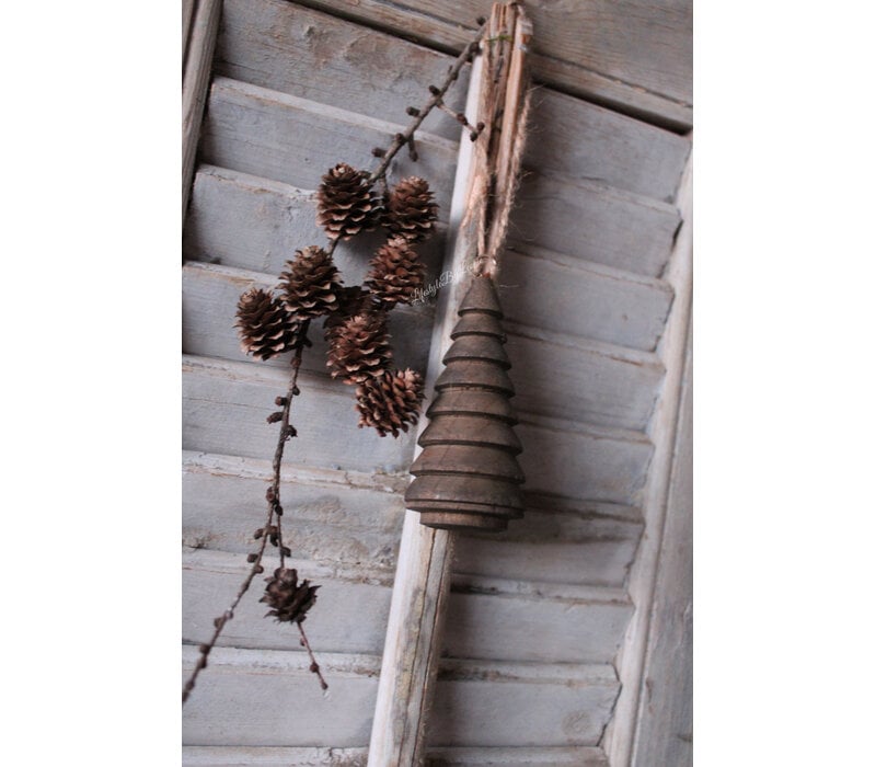 LUKSA houten kerstboom hanger 10cm