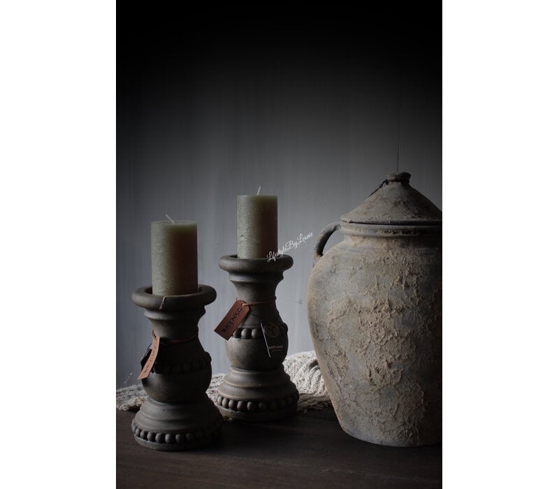Brynxz candleholder relief Brown 23x13cm